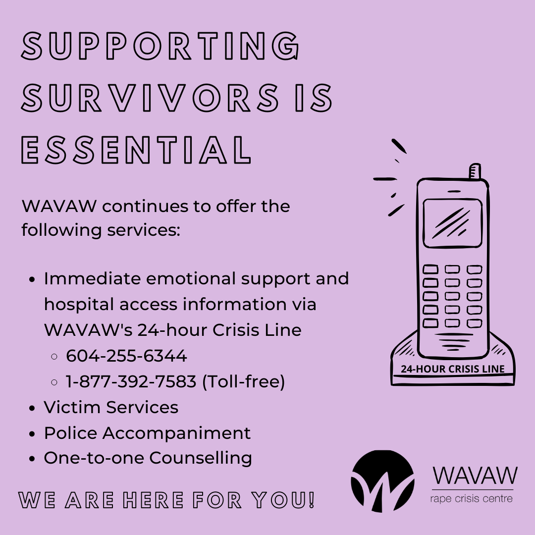 Sexual Assault Supports Are Essential - Salal Sexual Violence Support Centre